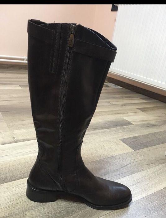 Cizme piele manufacture d’Essai originale 38 cisme maro noi ghete