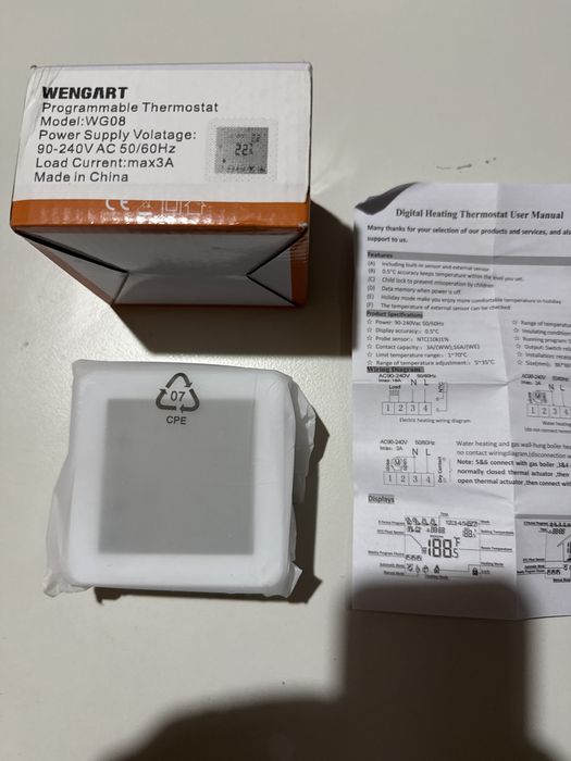 Termostat Smart Wifi Incalzire Camera boiler,pardoseala Alexa Google