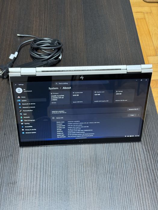 HP EliteBook x360 1040 G5 / i5-8350U / 8GB / SSD 256GB / Touch