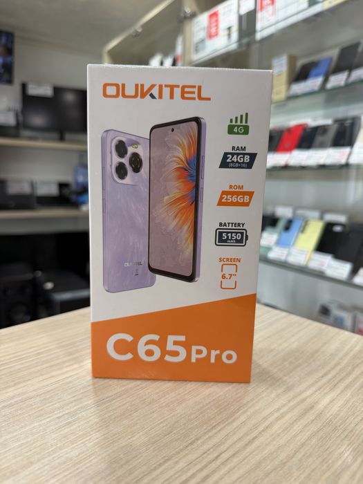 Telefon Oukitel C65 Pro 4G - Blue -  256GB/8gb+16gb Ram - NOU/Sigilat-Garantie !!!