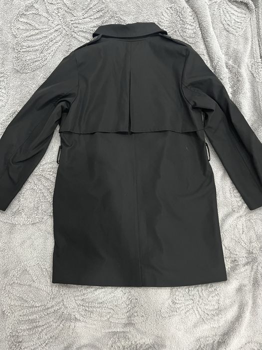 Тренч короткий темно синий