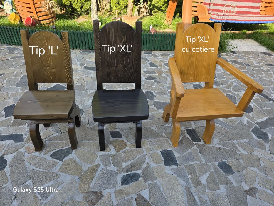 Scaun terasa / Scaune rustice / Scaune lemn / Scaune /Mobilier gradină