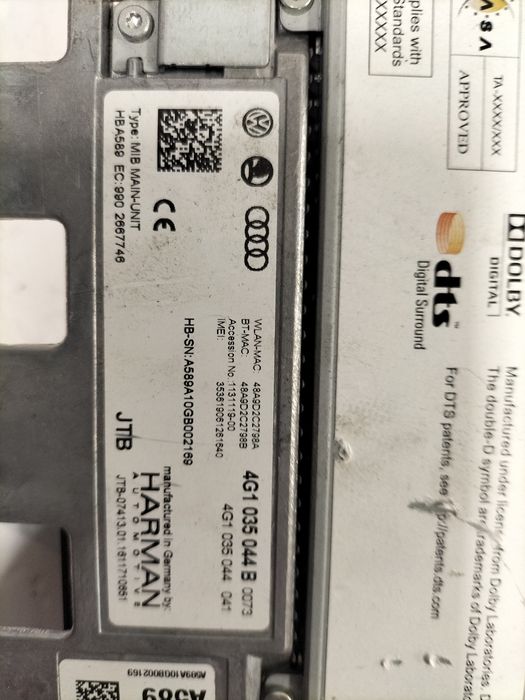 Multimedia Audi A6 C7 4G / Мултимедия Ауди А6 Ц7 4Г 2014г.