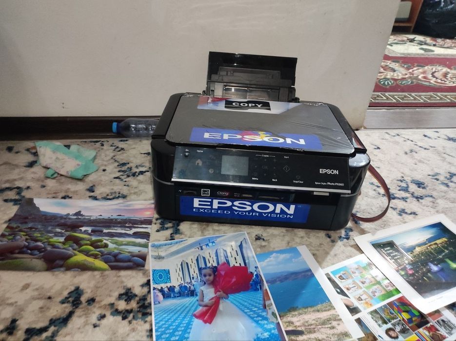 Epson yangi 660 juda tezkor 6 tali print. dyuzi 100% atigi 2000 prabek
