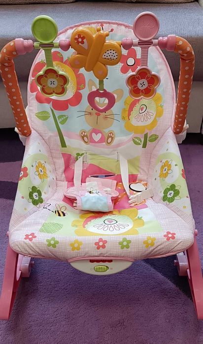 Бебешки шезлонг Fisher Price - розов