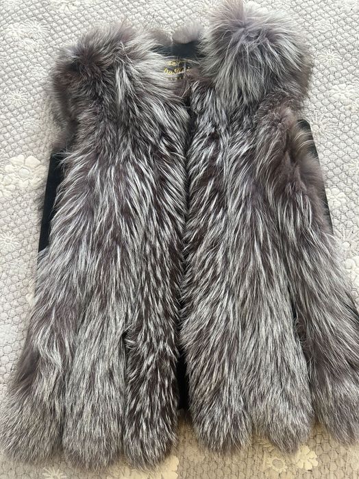 Жилетка чернобурка