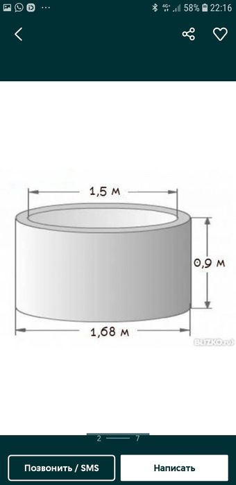 Продажа железобетонные кольцо, крышка, люк размеры 1 и 1.5