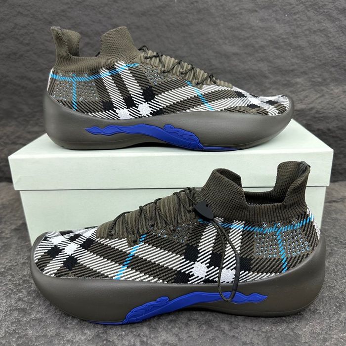 Burberry Check Knit Neptune Sneakers