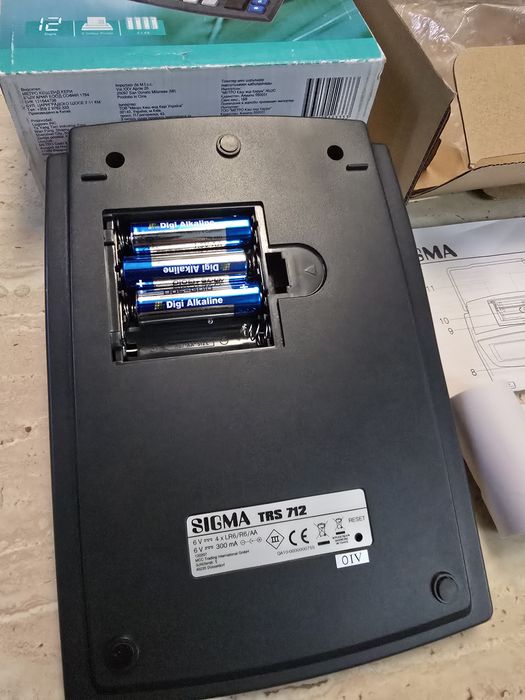 Настольный калькулятор с печатью Sigma новый