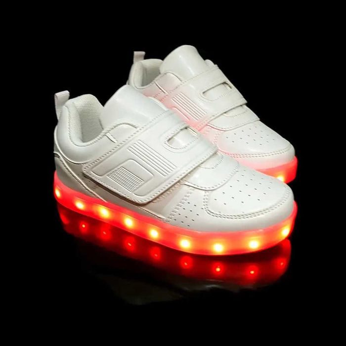 Adidasi cu Luminite / Leduri albi pentru copii, Unisex