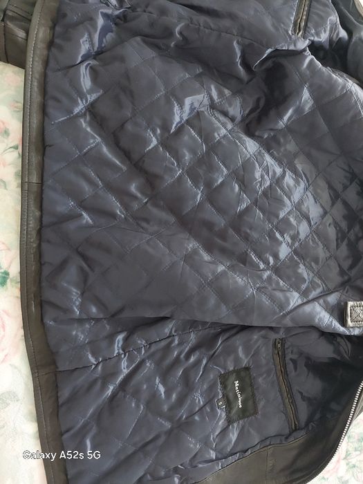 Geacă primăvară neagră din piele naturala mărimea S