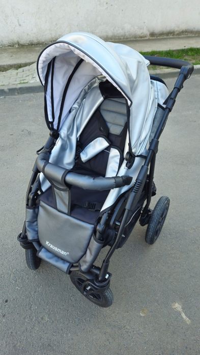 Vand căruț 3 in 1 Krausman Trend Pro Silver