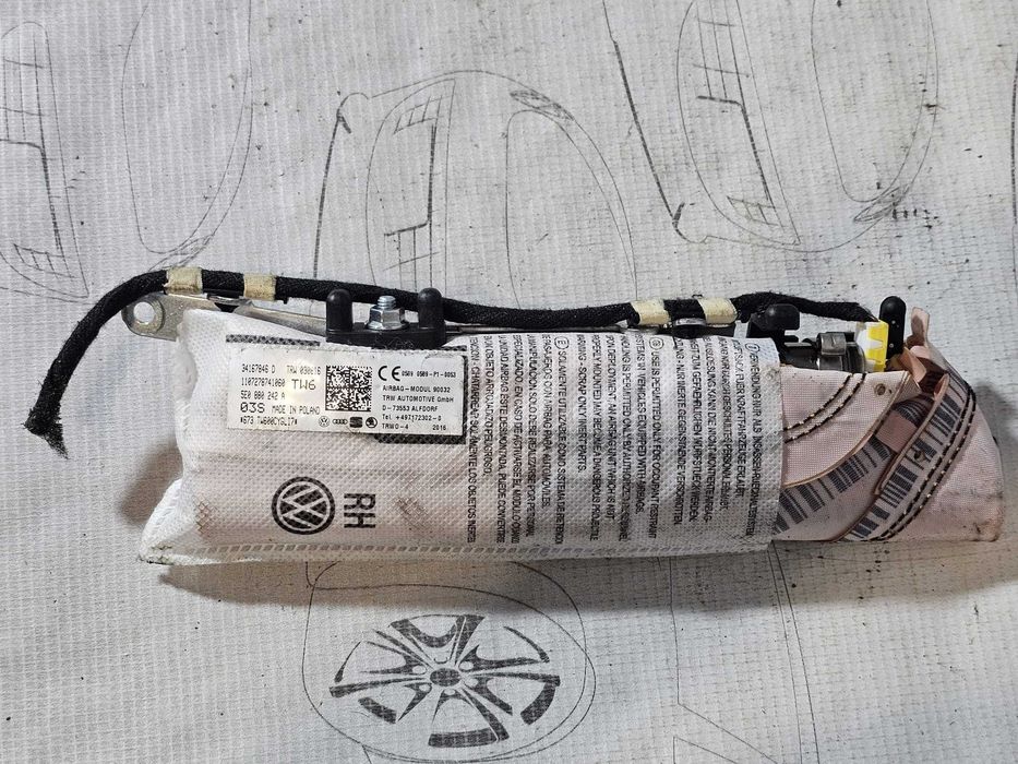 Airbag scaun față dreapta Skoda Octavia III 5E 2012-2020 2016 2.0 TDI 110kW Cod OEM: 5E0880242A (5G3)