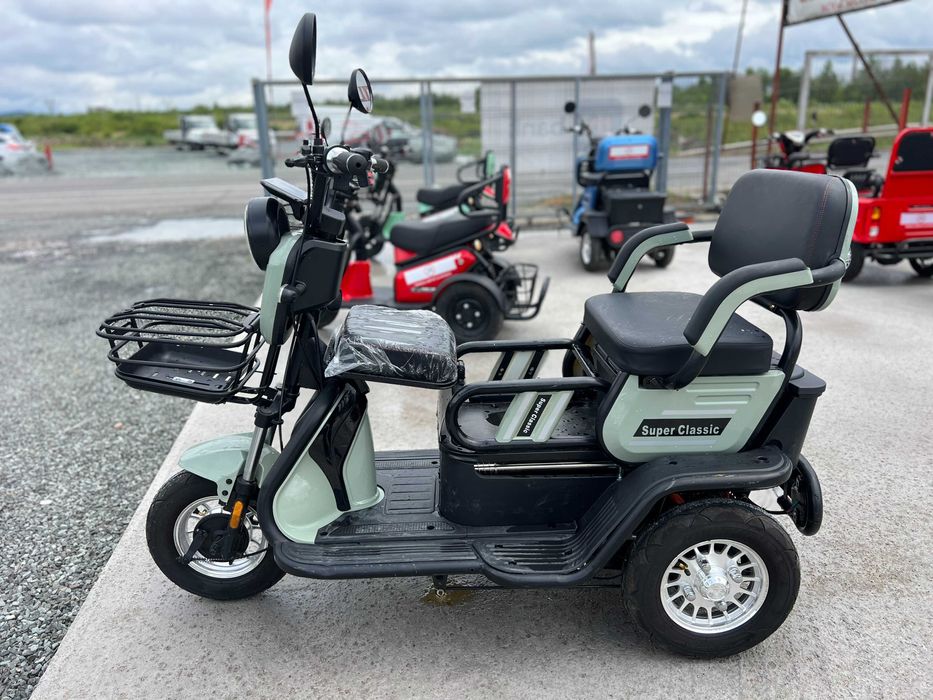 Triciclu electric Thor Super XL2 gri verde maro nou Agramix