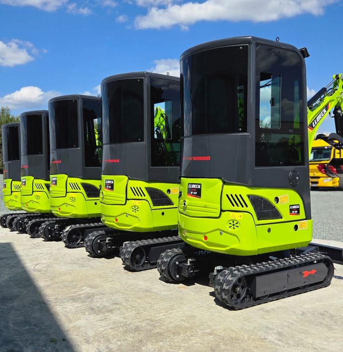 Miniexcavator Lubeck W169Y CAB- Motor YANMAR- Garantie 2 ani- Factura externă fara TVA