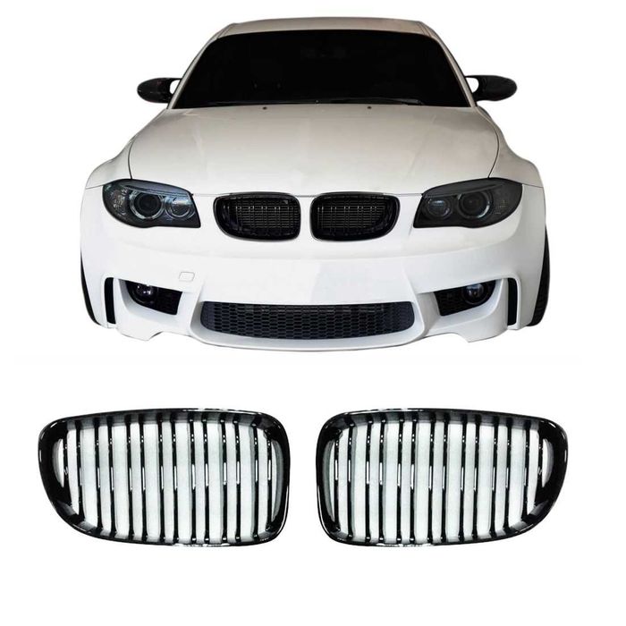 Бъбреци - Решетки за BMW E87 / БМВ Е87 (2004-2007) - с двойни ребра