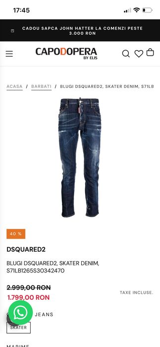 Blugi Dsquared 2