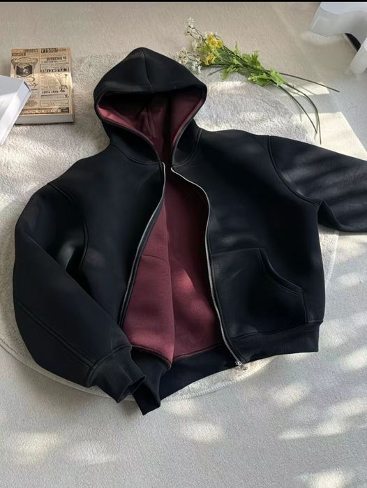 Толстовка белый черный