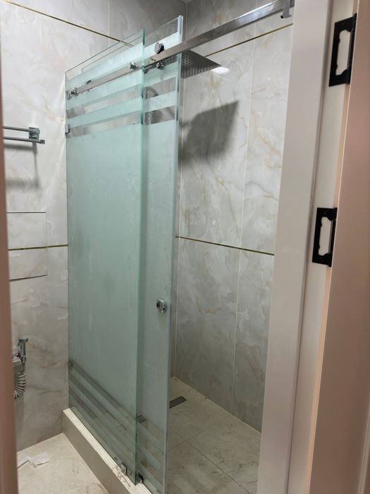 Душ кабина каленное стекло 10 мм душевые перегородки