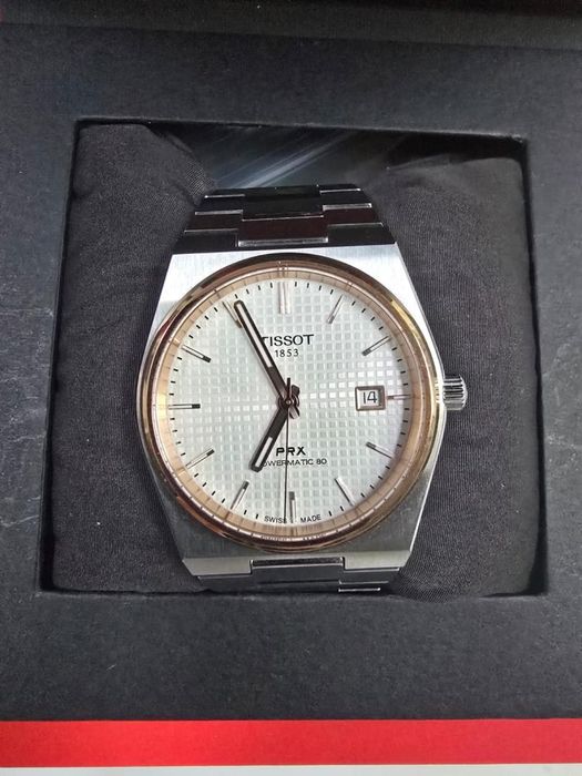 Ceas Tissot PRX Powermatic 80, automat, safir antireflex, 10 ATM, -P-