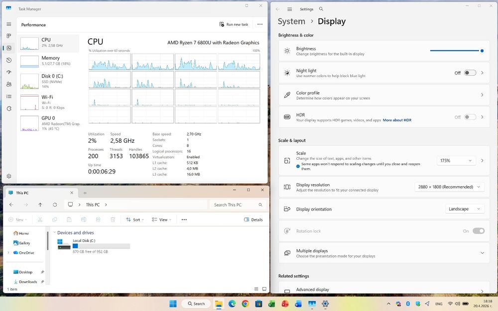 Lenovo Yoga 7 14ARB7 OLED TOUCH 90Hz 14" | AMD  Ryzen 7 6800U 8x4.70 Ghz| 32GB RAM | 1TB SSD | Radeon 680M | Windows 11