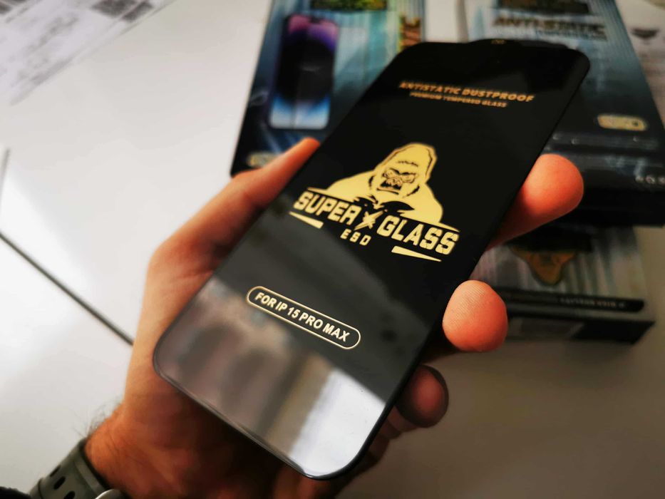 Set 3 folii de sticla ecran display Apple Iphone 15 14 13 12 11 x max