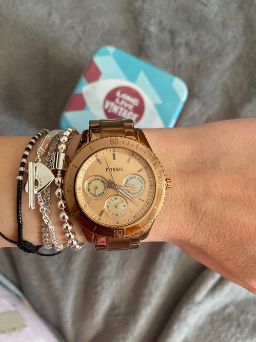 Ceas Fossil Stella ES2859 auriu rose