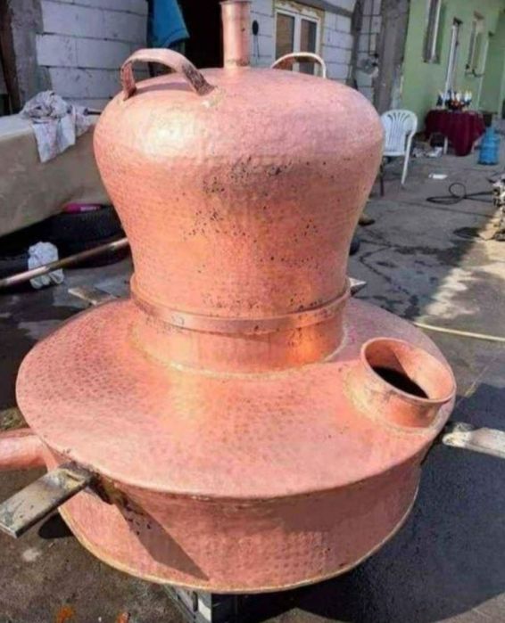 Vand cazan de țuică de cupru de 130 litri