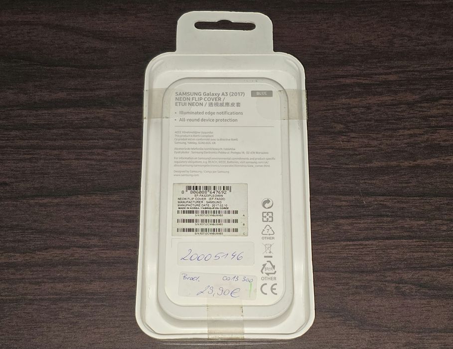 Husa flip smart activa originala Samsung Neon Flip Cover A3 2017 A320