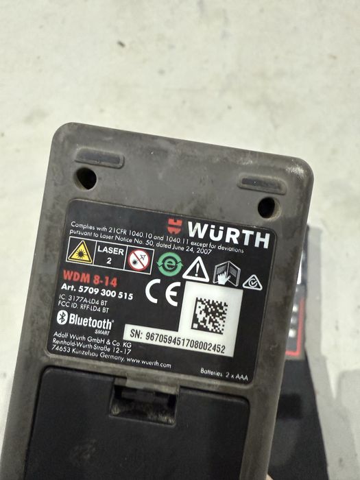 Telemetru  wurth wdm 8-14