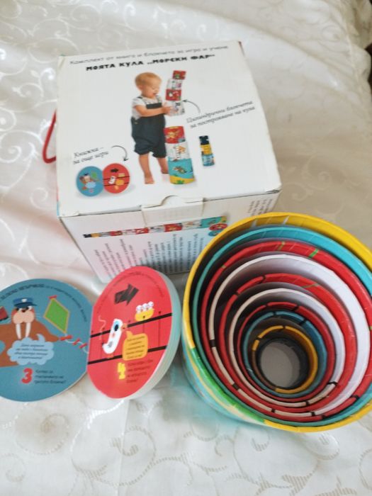 Образователна Игра Кула за учене на цифри и координация. Плюс Подарък