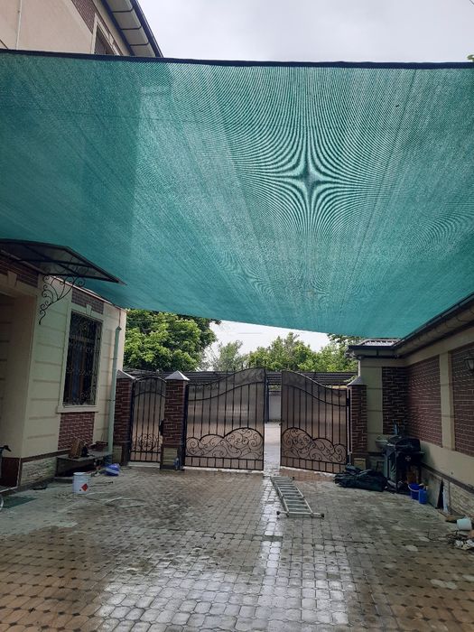 Баннер тент банер установка бассейн закрыть солнце защита сетка юта