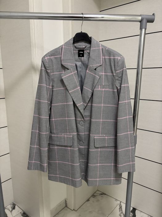 Сиво каре сако M