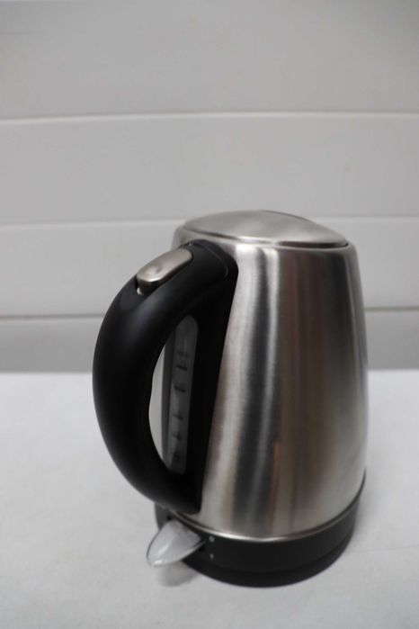 Електрическа кана KitchenBoss от неръждаема стомана 1.7 л: Електрическа кана 2100 W, с подвижен филтър, индикатор за нивото на водата