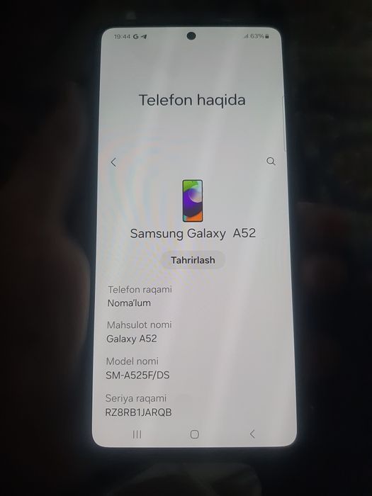 Samsung a52 4-128gb