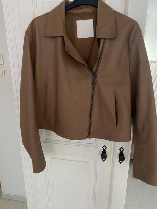 Geaca scurta , piele , Massimo Dutti ,Xl