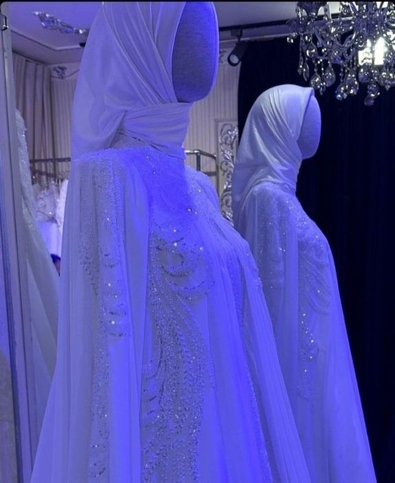 Muslimalar uchun ajoyib toʻy libosi razmeri  m-l