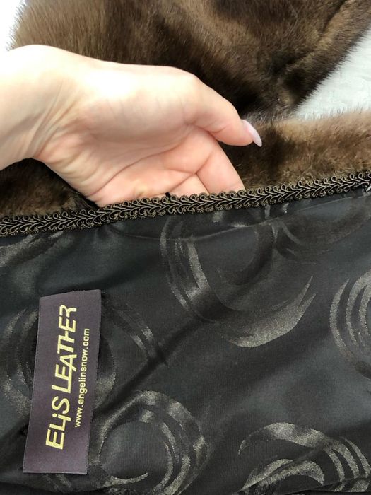 Шуба норковая орех