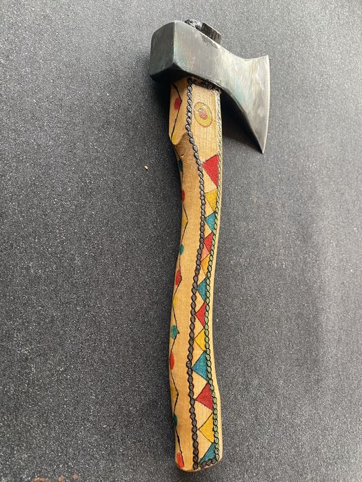 Toporas - Topor manual forjat manual  oțel  foaie de arc