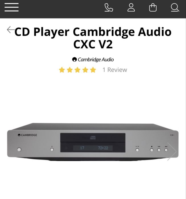 Cambridge Audio CXC V2 transport cd