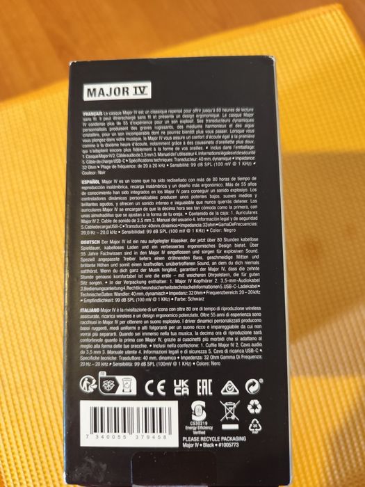 Оригинальные наушники Marshall Major 4