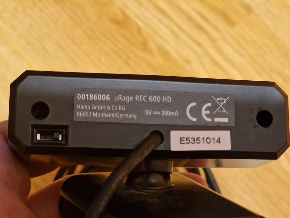 Webcam Hama uRage REC 600 HD 720p