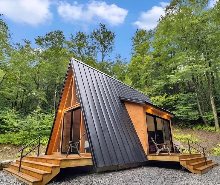 Vand cabane tip A-frame
