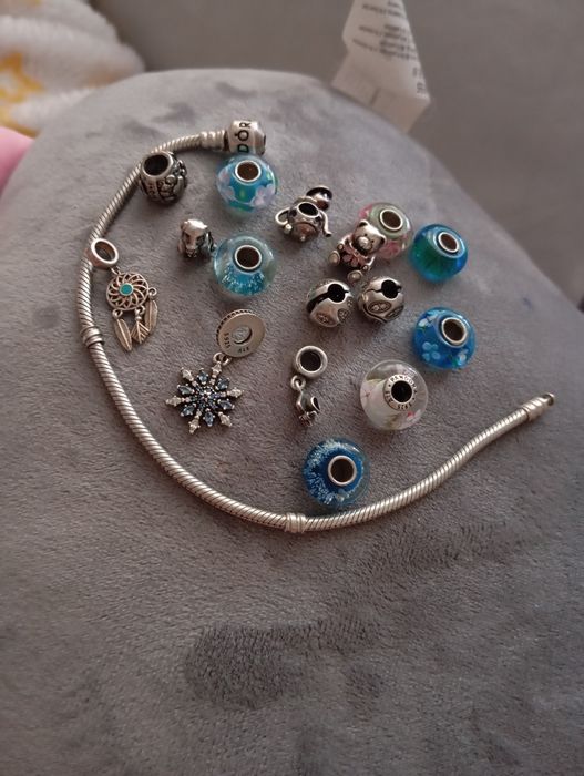 Brățară Pandora Originală Full Charm (17 piese), Argint Masiv S925