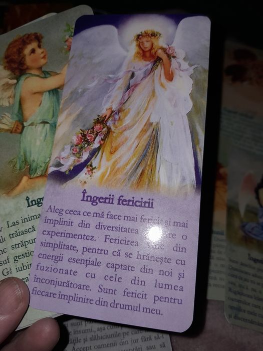RAR,CARTI ORACOL cu INGERI,in romana,ed lim,NOU,format mare+SACULET