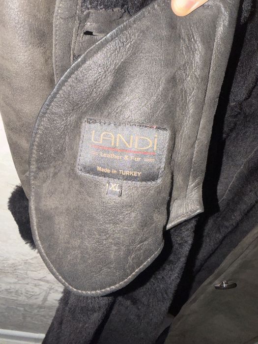 Дубленка коричневый