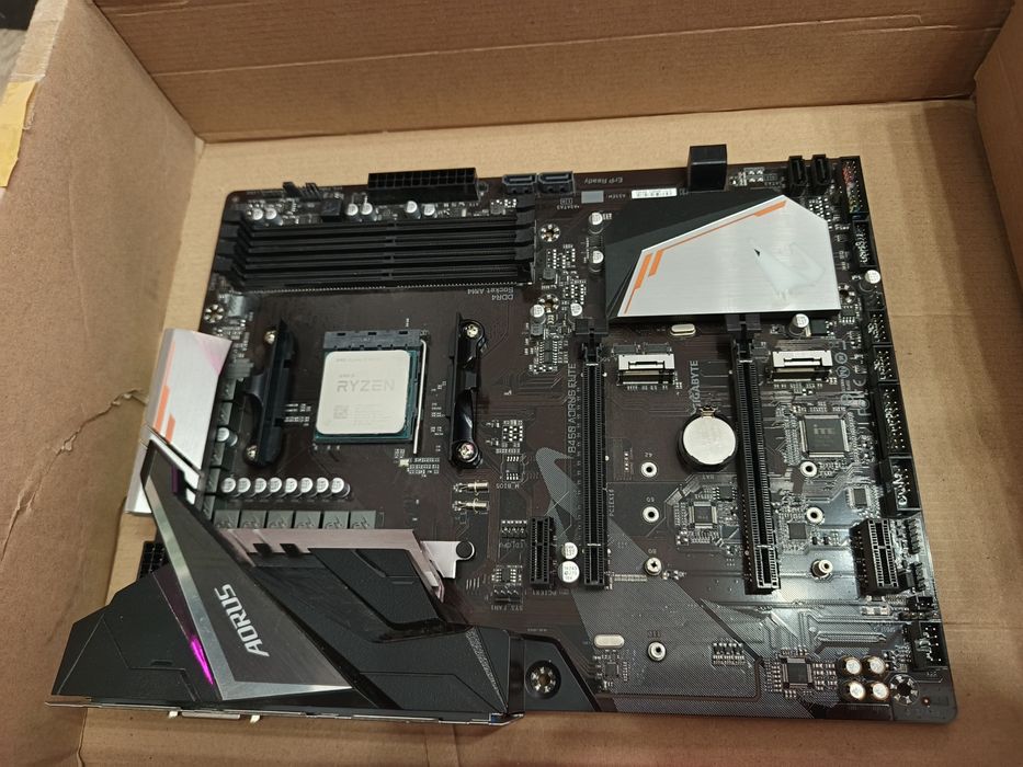 Комплект B450 Aorus Elite + 3600x