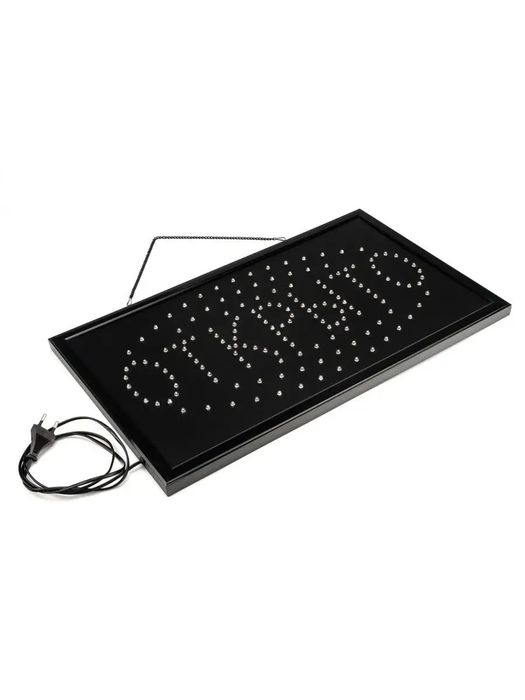 Светодиодная табличка вывеска "Открыто" 55х30 см