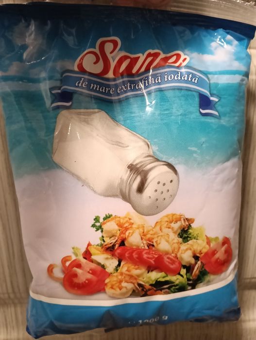 50 pungi la 1 kg de  Sare de masă Extrafină îodată.