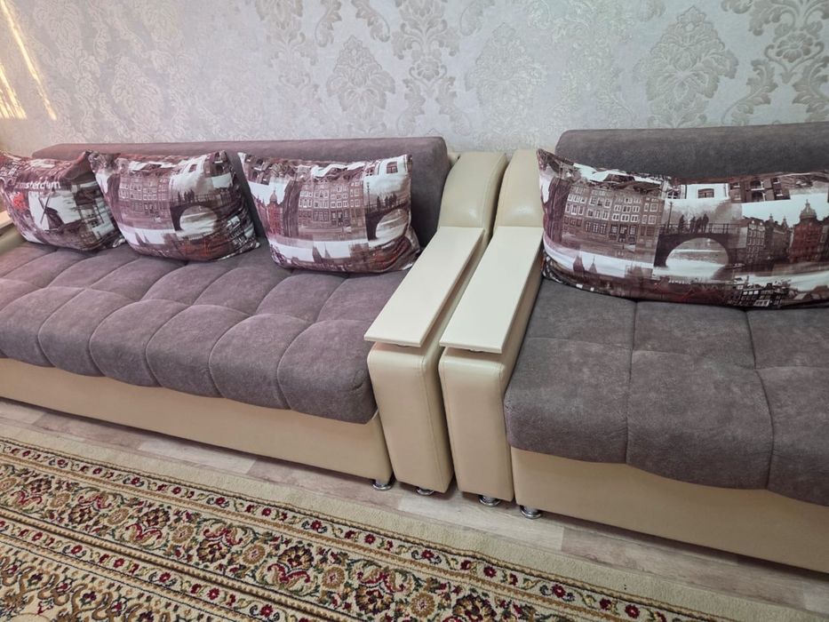 Продам диван+кресло+пуфик